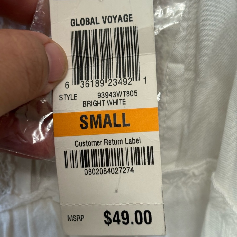 Style & Co. White Pintuck Blouse,NWT,made in India,100% Rayon - Picture 7 of 9